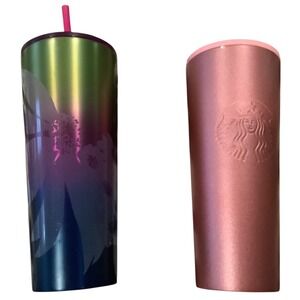 BUNDLE- 2 Starbucks Stainless Steel Tumblers 24 oz‎ Venti size